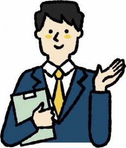 笑顔でご相談の案内をするスタッフの画像